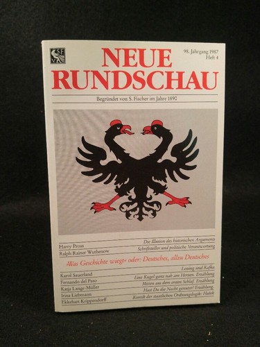 Neue rundschau jahrgang - neue,
