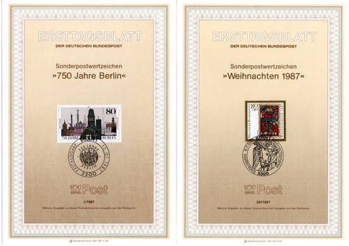 Bund ersttagsblätter jahrgang - ersttagsblÄtter,