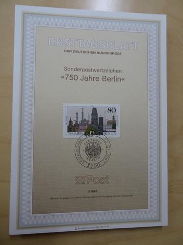 Bund etb ersttagsblätter - bund,