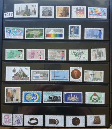 Briefmarken brd jahrgang 1987 - briefmarken,